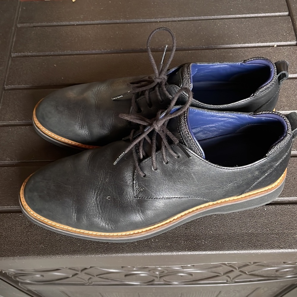 Men’s Cole Han Osborn Grand 360 Plain Toe Oxford in Black size 9.5 - Picture 7 of 9